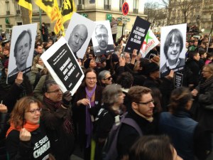 Charlie Hebdo march in Paris, January 11, 2015
